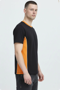 T-shirt à manches courtes en coton 100% pour homme SOSH 4, col rond, séchage rapide, tricot interlock - Product Image 5