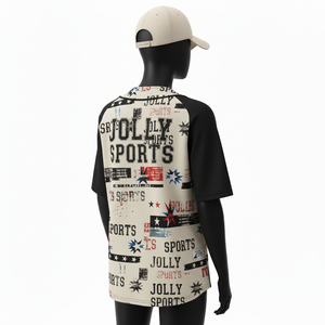 Maillot de baseball pour femme en polyester doux, interlock GSM, anti-humidité, avec empiècements raglan et impression par sublimation, maillot de baseball en coton pour femme - Product Image 5