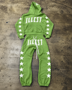 Custom Oversized French Terry Zip <b>Hoodie</b> Solid Flared Sweatpants Premium <b>Lightweight</b> Cotton Men Streetwear Sweatsuits Quick Dry - Product Image 3