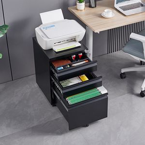 Armadietto Mobile con 3 Cassetti e Serratura in Metallo per Ufficio, Casa e Officina - Product Image 2