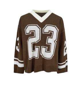 Breathable <b>Graphic</b> Knitted Design Sweater Oversized Winter Warm <b>Jumper</b> Hand-knitted Feel Pullover Elegant Outerwear Ladies - Product Image 6