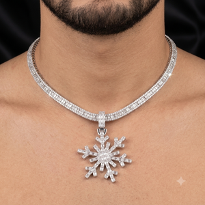 Collier Fleur en Argent 925 avec Diamant de Laboratoire SHRAMAN DIAMOND, Pendentif Fin, Coupe Émeraude, Plaqué Or, Luxe, Logo Personnalisé, Unisexe - Product Image 2
