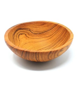Modern Olive Wood <b>Table</b> Bowl Minimalist Artisan Style Perfect for Gourmet Presentation and Home Entertaining - Product Image 2