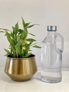 Maceta Metálica con Soporte para Plantas, para Decoración de Interiores y Exteriores, Sala de Estar y Balcón - Product Image 1