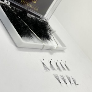 ขนตาปลอมสำเร็จรูปจากซัพพลายเออร์ ขนสังเคราะห์ ทำมือ 10D CC/DD/M/L Curl Mega Natural ยาว เรียว สีดำด้าน - Product Image 3