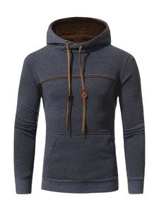 OEM logotipo personalizado de alta calidad 100% de algodón con estilo Streetwear de los hombres de invierno de manga larga sudaderas con capucha de talla grande esencial gran oferta - Product Image 2
