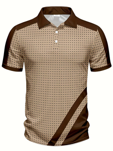 Camiseta Polo de Manga Corta para Hombre, Nueva Colección Verano 2026, con Estampado de Puntos 3D, Estilo Casual Urbano - Product Image 5