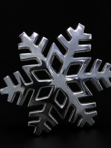 Modern Metal Snowflake Napkin Ring Christmas Table Decoration <b>Accessory</b> - Product Image 1