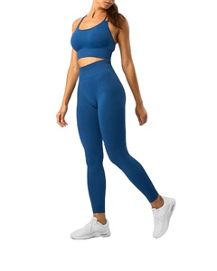 Wholesale Blue Active Wear Men's Workout Clothing Sports Yoga Set Breathable Quick Dry <b>Windproof</b> Spandex/Polyester Autumn - Product Image 1