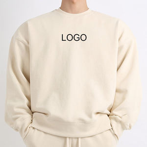 Sudadera Oversize Vintage con Lavado Ácido para Hombre, Felpa Francesa, Estilo Desgastado, Streetwear LA, Custom Haus Industries - Product Image 1