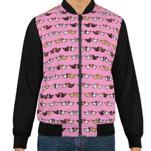 Chaquetas de Béisbol Personalizables de Alta Calidad, Estilo Universitario con Cuello Alto, Impresión por Sublimación, Resistentes al Viento, Precio al por Mayor con Forro - Product Image 3