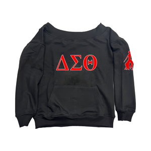 Sudaderas con Hombros Descubiertos de Sorority con Diseños de HBCU DST FAMU ZPB Sigma Gamma Rho, de Algodón y Felpa, Estilo Coreano - Product Image 3