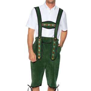Elegancia alpina tradicional: Lederhosen de cuero de cabra, auténtico disfraz de Oktoberfest con diseño de ciervo - Product Image 2