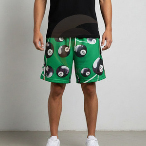 Aibort Wholesale Custom Logo Gym Sublimation Printed 100% Polyester Mesh <b>Hawaiian</b> Mesh Men'S Basketball <b>Shorts</b> Unisex Set Men/ - Product Image 3