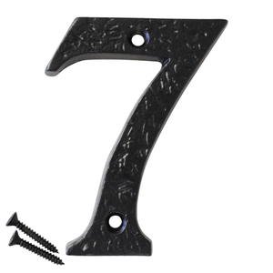 Lettres de l'alphabet en fonte noire personnalisées A-Z, numéros de maison en métal, plaque de porte vintage, quincaillerie rustique pour adresse, mur, portail - Product Image 5