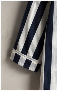 Meilleur fabricant du Pakistan, ensemble de pyjama pour femmes en coton 100% rayé, taille élastique, col en V, tissé, doux, vente chaude d'été - Product Image 5