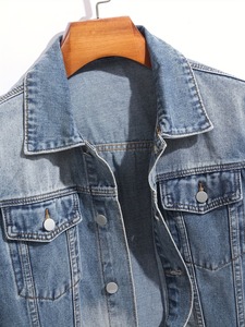 OEM Winter Season Wear Denim Jean Man <b>Jackets</b> Long Sleeve Best Selling Stylish Wear Male Single Breasted Casual Autumn Wear - Product Image 3