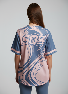 Maillot de baseball américain à séchage rapide 100 % polyester T-shirts pour hommes, femmes et enfants Maillot de sport vierge par sublimation Grandes tailles adultes - Product Image 4