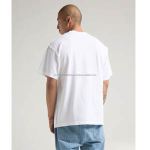 Camisetas de Algodón Lisas para Hombre, Camisetas de Manga Corta con Cuello Redondo, Estilo Hipster, Hip Hop, Corte Largo, Dobladillo Curvo - Product Image 2