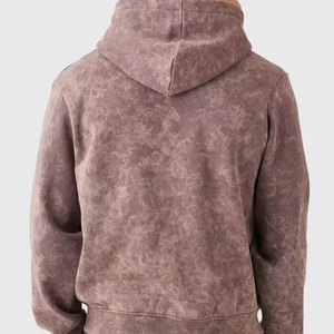 Venta de Fábrica: Conjunto Deportivo Informal de Invierno, Lavado Ácido, Transpirable, Cómodo, Sudadera con Capucha y Pantalones de Chándal de Algodón - Product Image 4