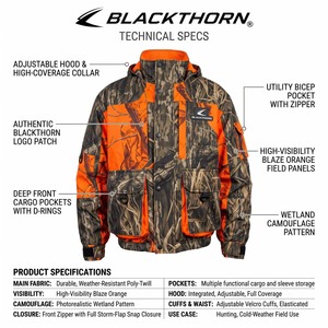 Chaqueta Impermeable, Transpirable y Resistente, Unisex, para Caza de Aves y Ciervos, Diseño Personalizado de Moda 2025, Servicio OEM - Product Image 3