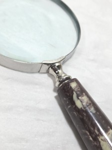Loupe de lecture vintage de luxe avec poignée en résine, loupe de bureau, loupe à main, ensemble cadeau d'entreprise décoratif - Product Image 2