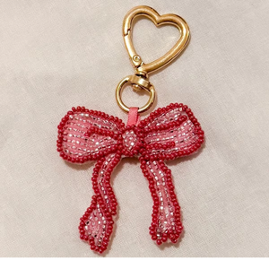 Beaded <b>Keychain</b> Bead <b>Keychain</b> Embroidery Charm Fashionable Bag <b>Keychain</b> Premium Women Sparkle Accessory Durable - Product Image 6