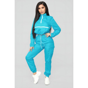 Women Windbreaker Nylon Tracksuit <b>Set</b> 2 Piece <b>Set</b> Lightweight Mesh Lining <b>Waterproof</b> Breathable Windbreaker <b>Set</b> Customized - Product Image 1