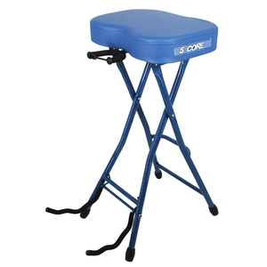 Taburete de Guitarra Metálico de 5 Patas, Silla Acolchada de 3.15 Pulgadas, Plegable, Resistente, con Reposapiés Integrado - Product Image 1