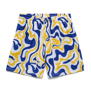 Wholesale Custom Men's Basketball Shorts Mesh Double <b>Layer</b> Plus Size Blue Breathable Quick Dry Comfortable Pockets High Quality - Product Image 1