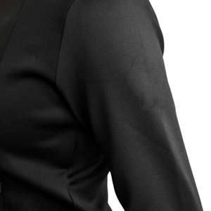 Veste d'équitation pour femme, à capuche, coupe ajustée, fermeture éclair, respirante, extensible, vêtements de sport d'extérieur, noire - Product Image 6