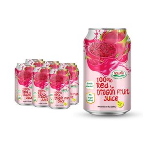 Bebidas Naturales OEM, Proveedor Vegano, Bebidas Sin Lácteos, Jugo de Pitaya Rosa al por Mayor, Bebida Enlatada de 11.15 fl oz, Fabricación OEM - Product Image 3