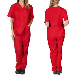 Uniformes Médicos Personalizados al por Mayor de Alta Calidad, Transpirables, de Algodón, con Serigrafía, para Enfermeras - Product Image 1