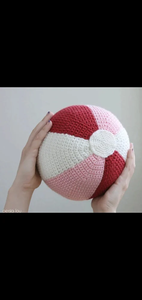 Soft Crochet <b>Football</b> Doll - Natural Cotton Plush Toy for <b>Toddlers</b> - Product Image 2