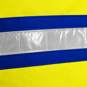 Chaleco de Seguridad de Alta Visibilidad de Algodón al por Mayor con Cinta Reflectante, Bolsillos Utilitarios, Ropa Industrial Duradera Unisex, Personalizable con Serigrafía - Product Image 5