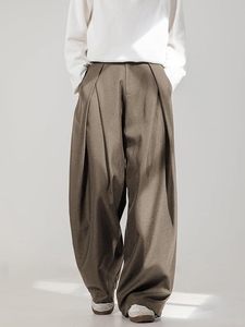 Pantalones Anchos Plisados de Estilo Japonés para Hombre, Pantalones Holgados de Primera Calidad con Corte Relajado - Product Image 6