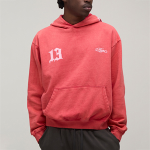 DTF Custom Men's Hoodie Personalized Graphic Pullover Sweatshirt OEM Printed Hooded Streetwear Casual Top for Men Long <b>Sleeve</b> - Product Image 2