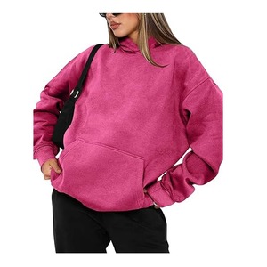 Sudadera con Capucha Extra Grande Estilo Vintage para Mujer, Sudadera de Invierno con Hombros Caídos, Mangas Largas, Transpirable, Estilo Urbano, 100% Algodón Felpa - Product Image 6