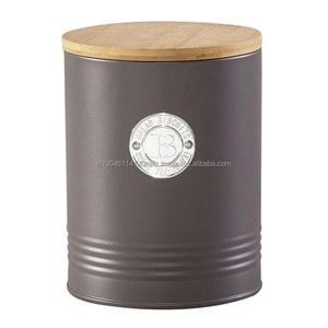 Diseño de flor de esmalte blanco Metal hierro azúcar café y té tarros de almacenamiento hecho a mano bote para el hogar Hotel restaurante cocina - Product Image 3