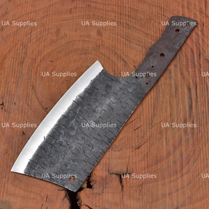 Cuchillo de Chef Forjado a Mano, Hoja en Bruto de Acero de Alto Carbono 1095, 55 HRC, Cuchillo para Cortar Huesos, Fabricación de Cuchillos de Chef DIY con Espiga Completa, OEM - Product Image 3