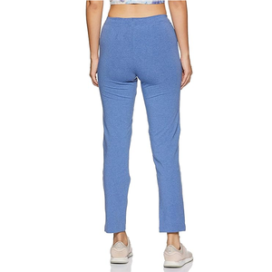 Pantalon droit décontracté pour femme, taille élastique, longueur intégrale, 100 % coton, écologique, infroissable, pour femmes, de BD - Product Image 6