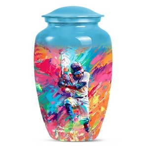 Urna Funeraria para Cenizas Humanas de Diseño Personalizado, Decorativa, de Aluminio, con Bolsa de Terciopelo Gratis - Product Image 5