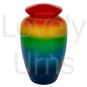 Urna Funeraria de Metal True Rainbow para Cenizas Humanas, Colores de Espectro Completo, Urna Conmemorativa para Adultos, Fabricante OEM ODM - Product Image 2