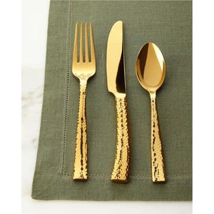 Ensemble de couverts de luxe en or, acier inoxydable 18/10, finition or mat, ensemble de couverts en gros, vaisselle dorée PVD, ustensiles de mariage, 24 pièces - Product Image 5