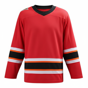 Maillot de hockey sur glace personnalisé en polyester 100 %, vêtements d'entraînement pour équipes sportives, taille adulte - Product Image 1
