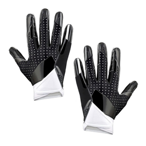 Custom Design High Quality Breathable Non-Slip American Football Receiver Gloves Full Palm Protection Lightweight - Product Image 2