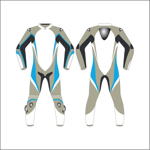 Combinaison de course moto pour homme, manches longues, vert bleu, impression par sublimation, séchage rapide, spandex nylon, toutes saisons - Product Image 5