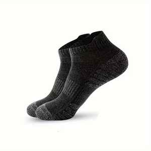 Chaussettes de sport en coton 100 % personnalisées pour hommes, style décontracté de haute qualité, pour le football, le baseball, la saison d'automne - Product Image 4