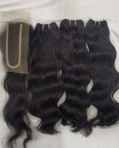 Tenemos cabello humano real, totalmente natural, sin procesar, cabello indio con cutículas alineadas en la misma dirección. - Product Image 3