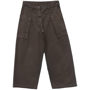 Pantalon décontracté pour femme Master Textile, 100 % coton, écologique, respirant, coupe ample, taille mi-haute, jambe large, poches plaquées, taille élastique - Product Image 2